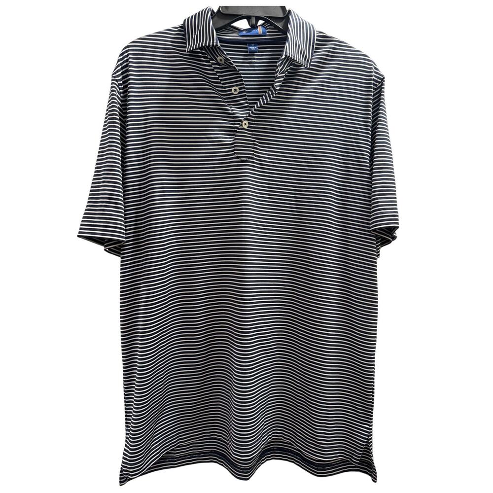 STITCH Golf Performance Navy Polo Men's M Moisture Wicking Quick Dry